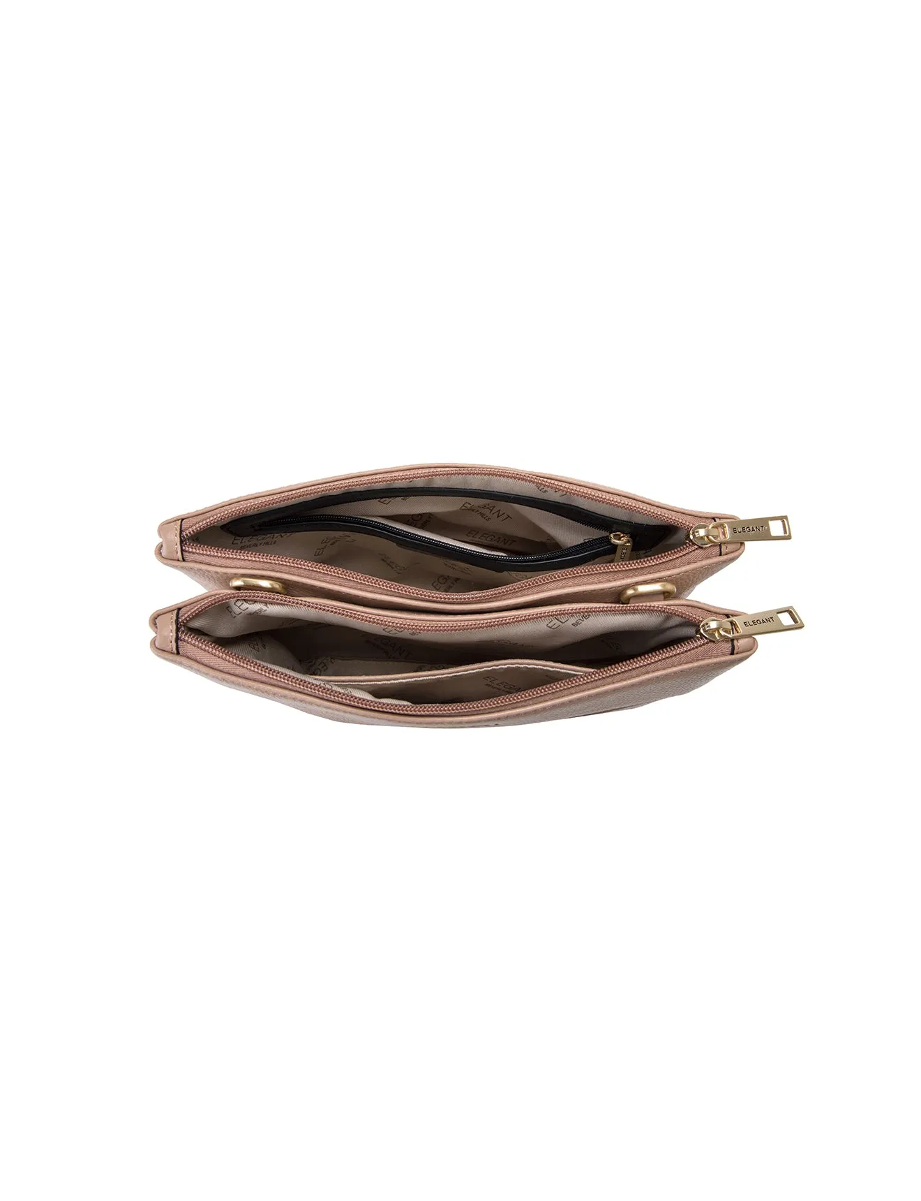 FLYNN LEATHER CROSS BODY BAG- E1-0832-MACCHIATO - SALE