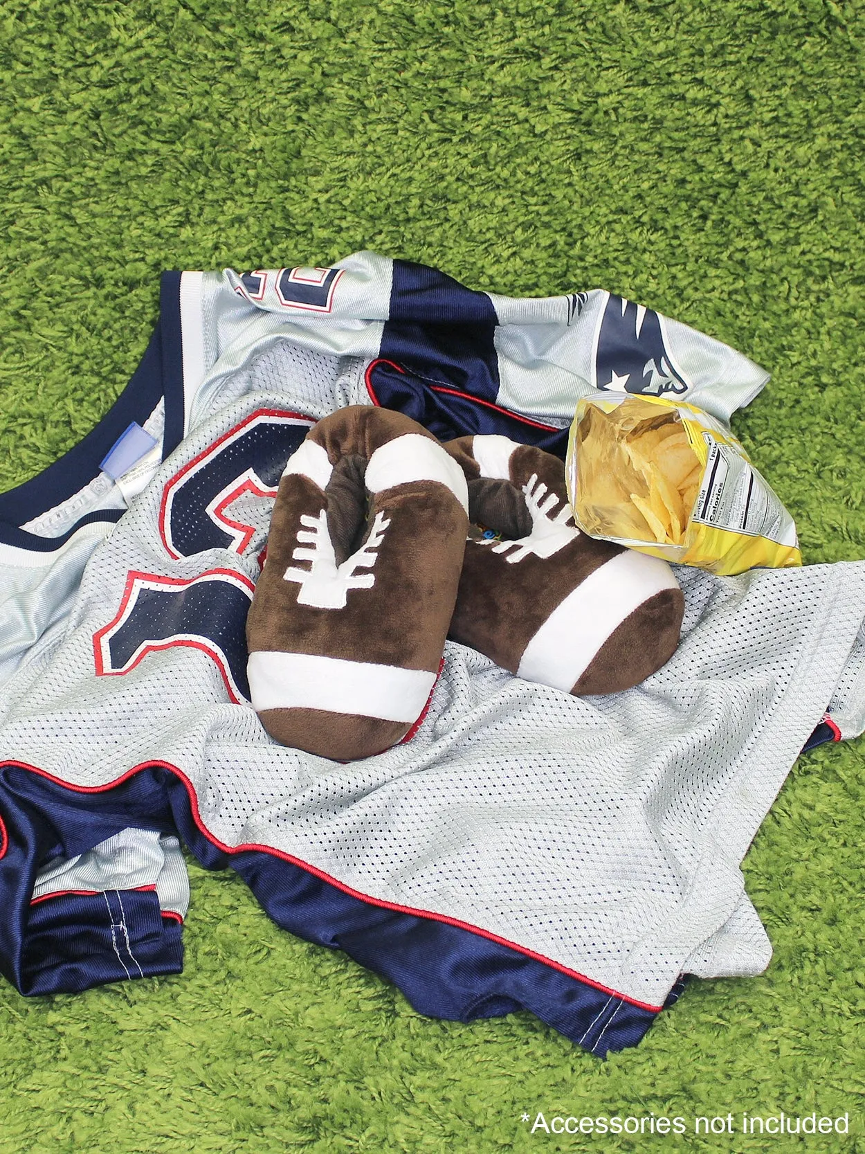 Football Plush Slippers