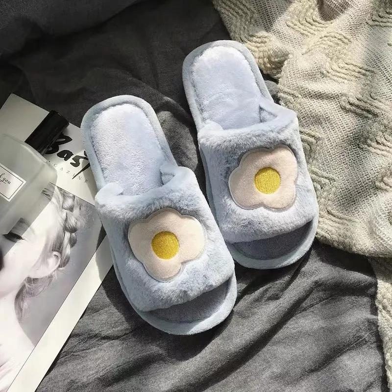 Fruit Fur Slippers
