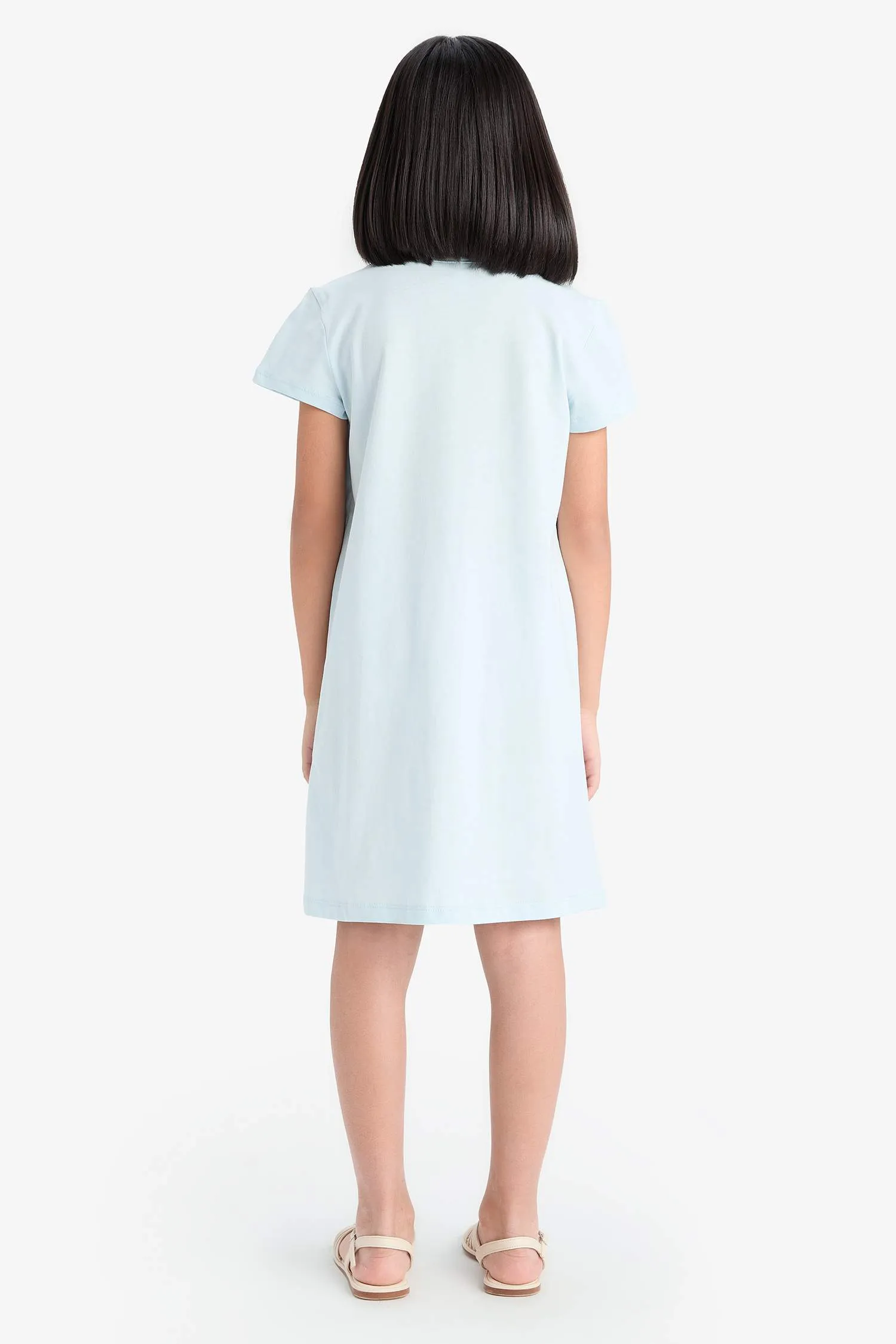 Girl Anime Printed Short Sleeve Dress