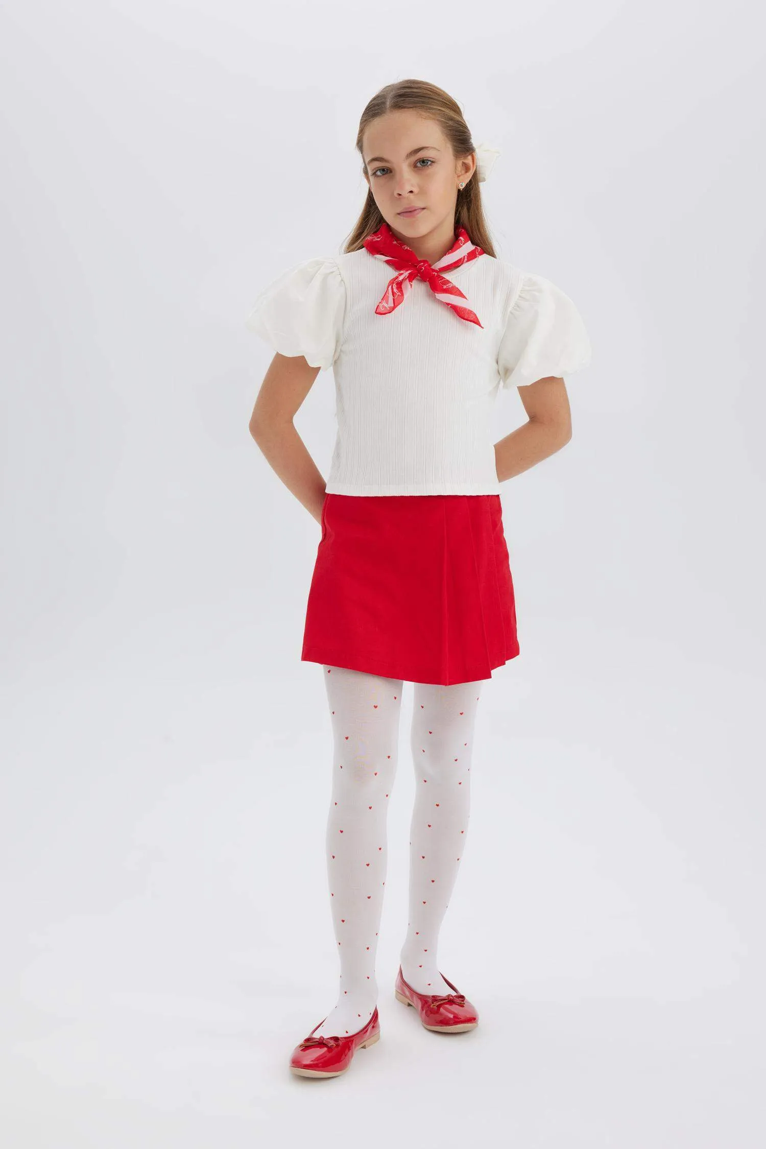 Girl Gabardine Regular Fit Skirt
