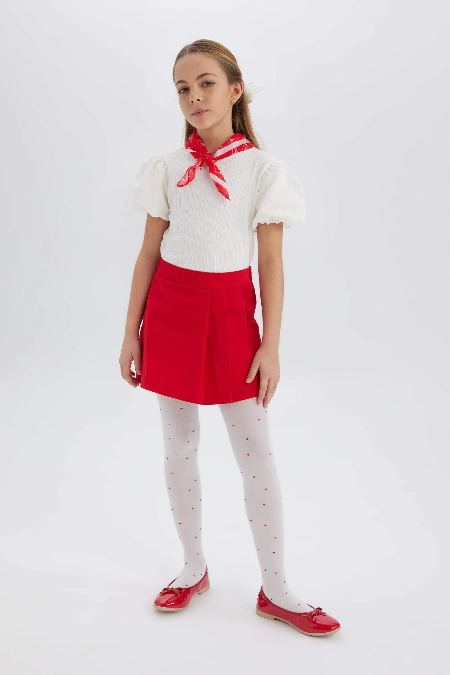 Girl Gabardine Regular Fit Skirt