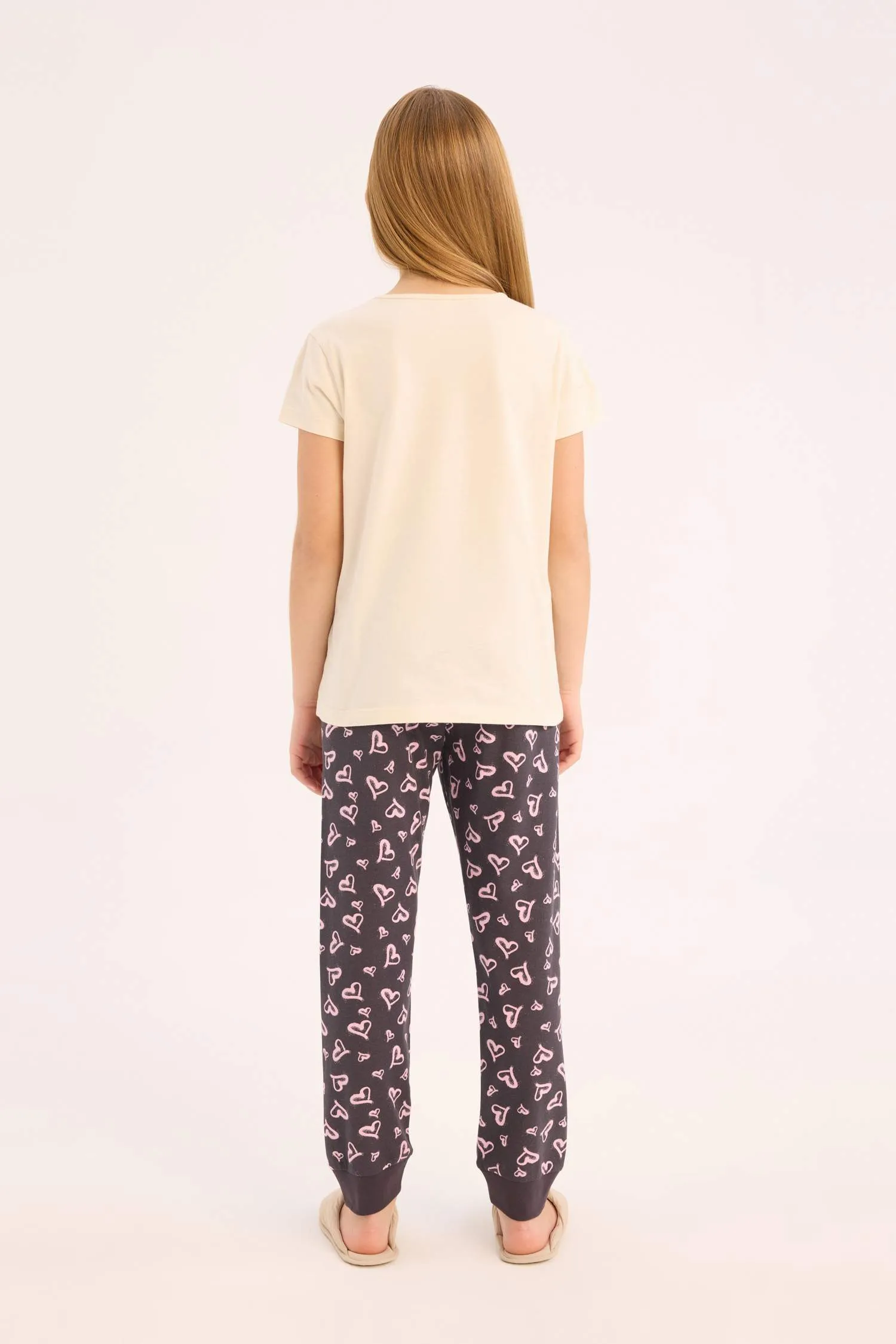 Girl Printed Top Bottom 2 Piece Pajama Set