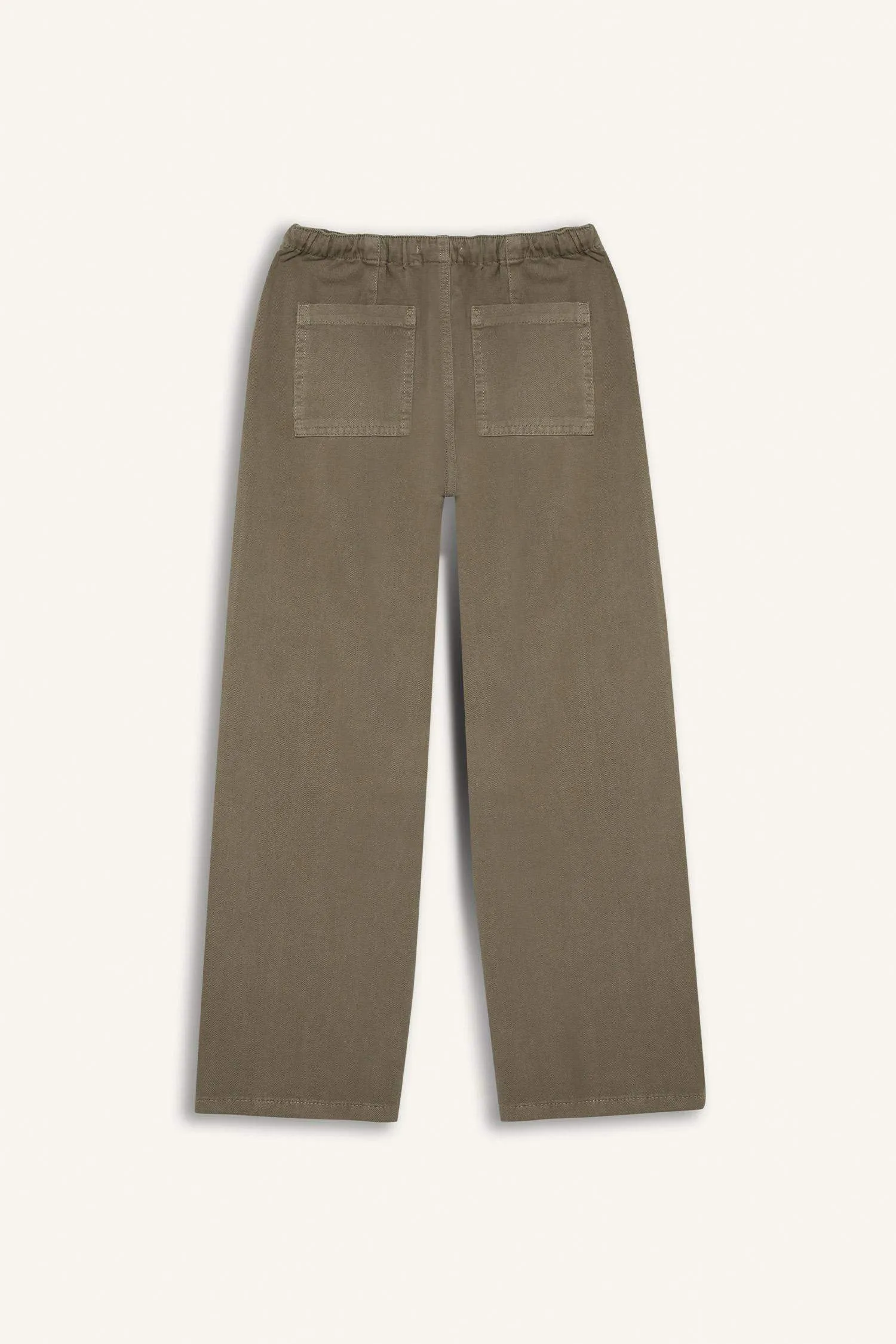 Girl Wide Leg Cotton Cargo Jeans