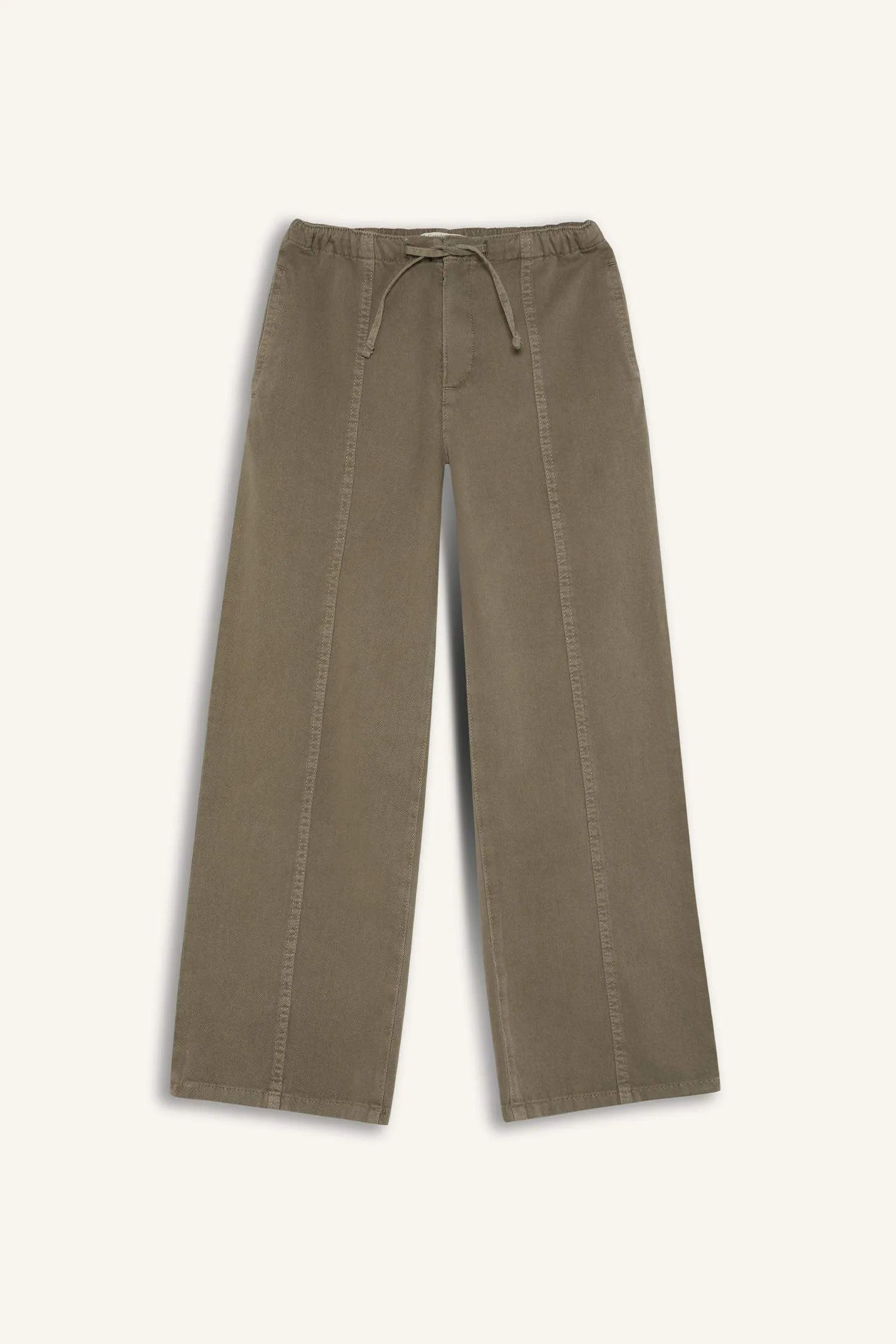Girl Wide Leg Cotton Cargo Jeans