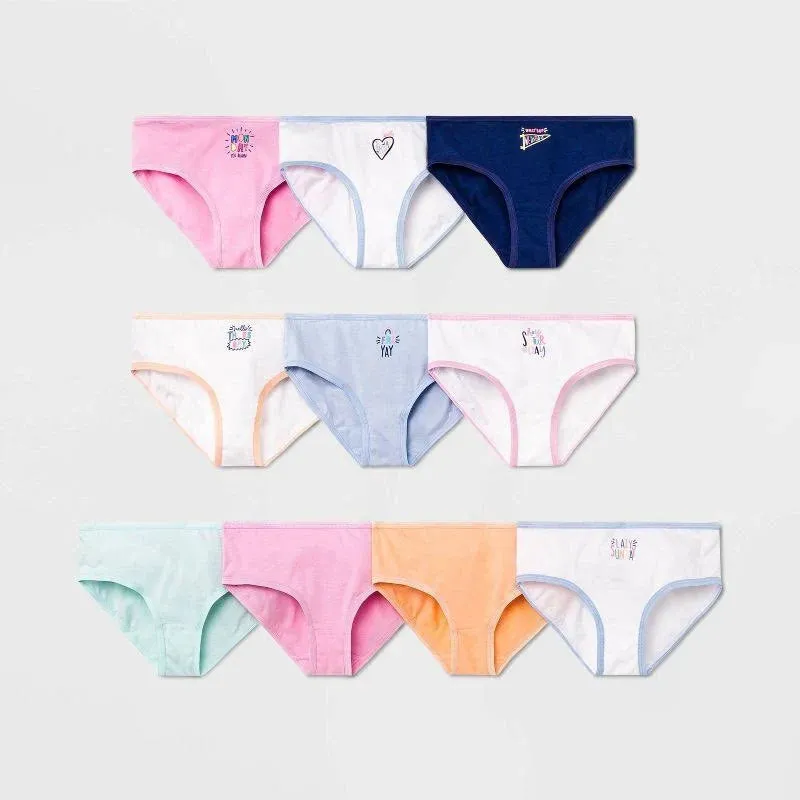 Girls' 10pk Days of the Week Cotton Hipster - Cat & Jack™