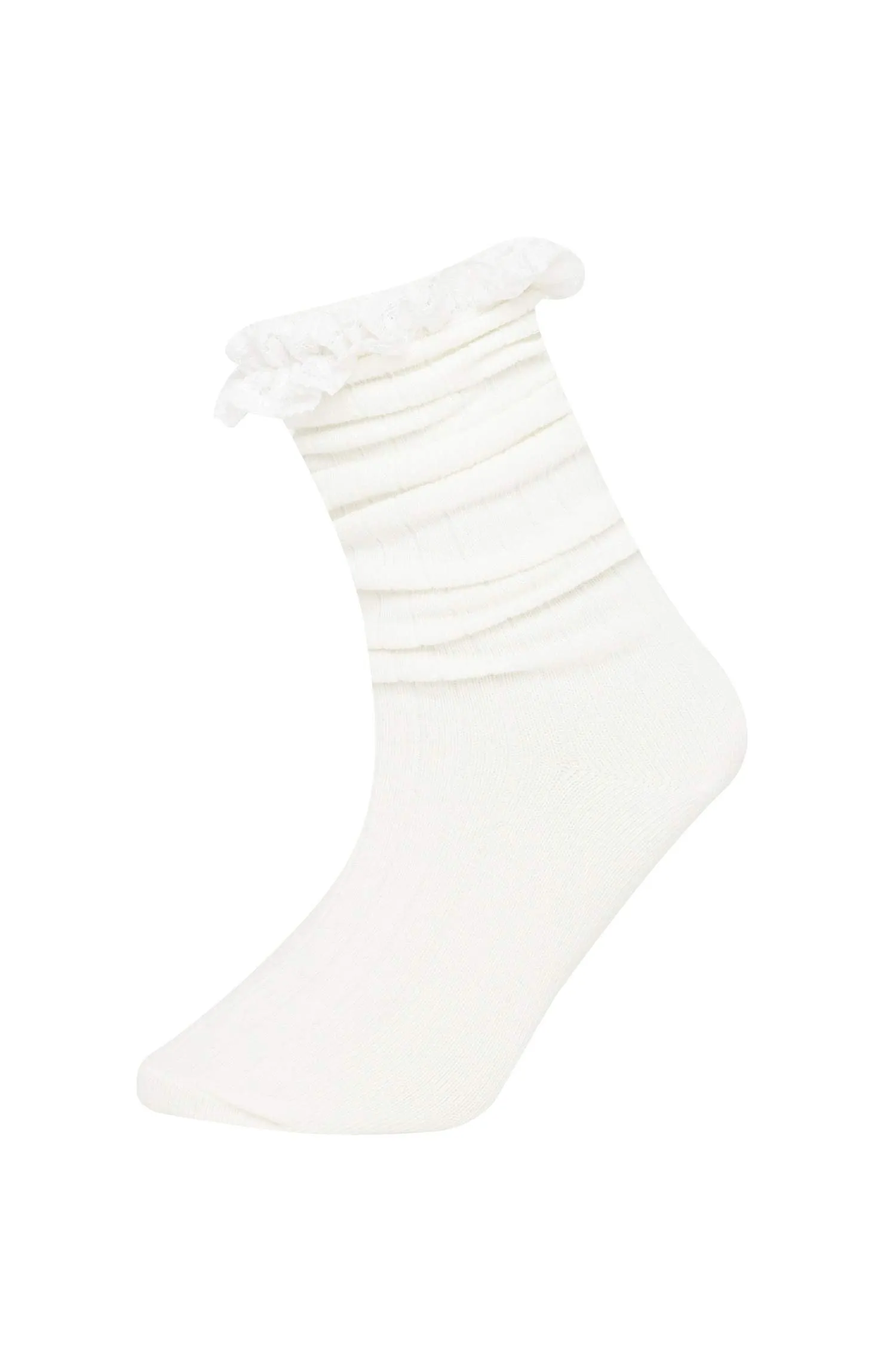 Girls 23 April Children's Day 2 Cotton Knee Six Socks