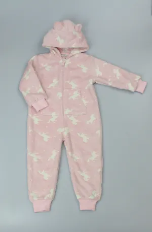Girls Fleece Onesie - Pony (PK6) (2-6yrs) F42462
