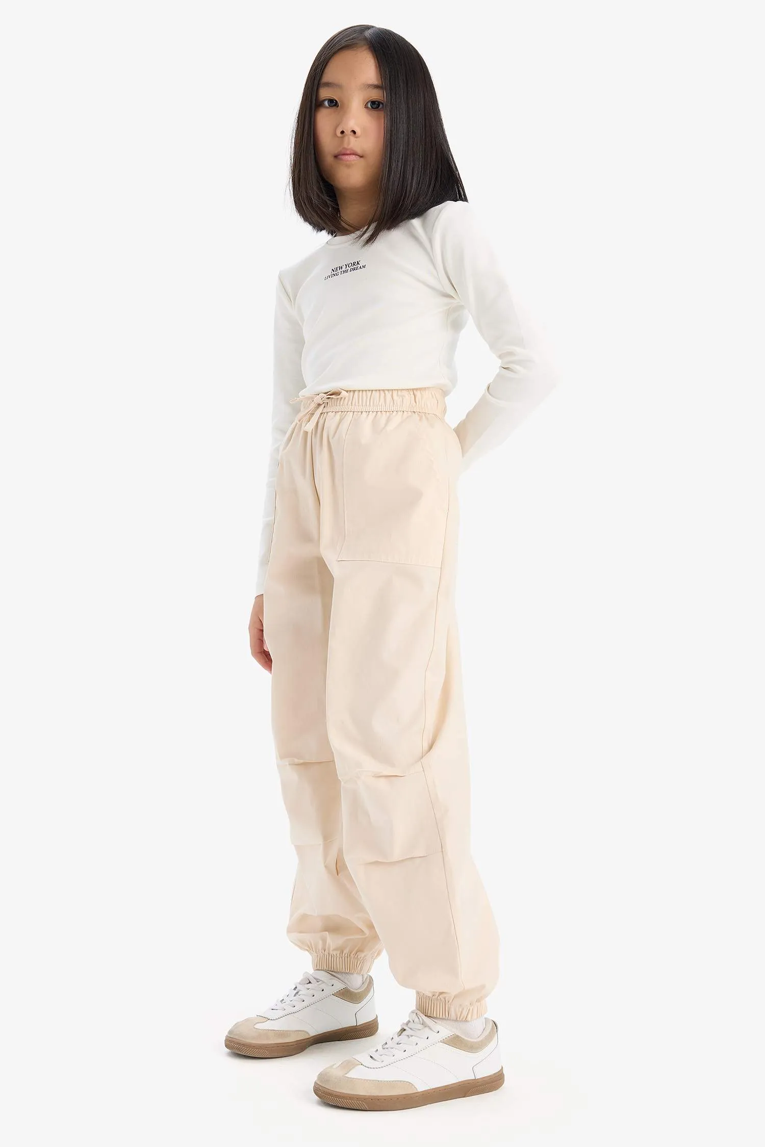 Girls Parachute Jogger Legs Cotton Pants