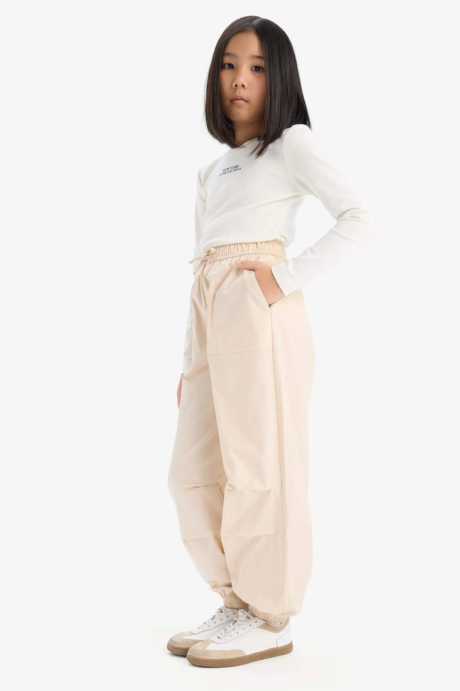 Girls Parachute Jogger Legs Cotton Pants