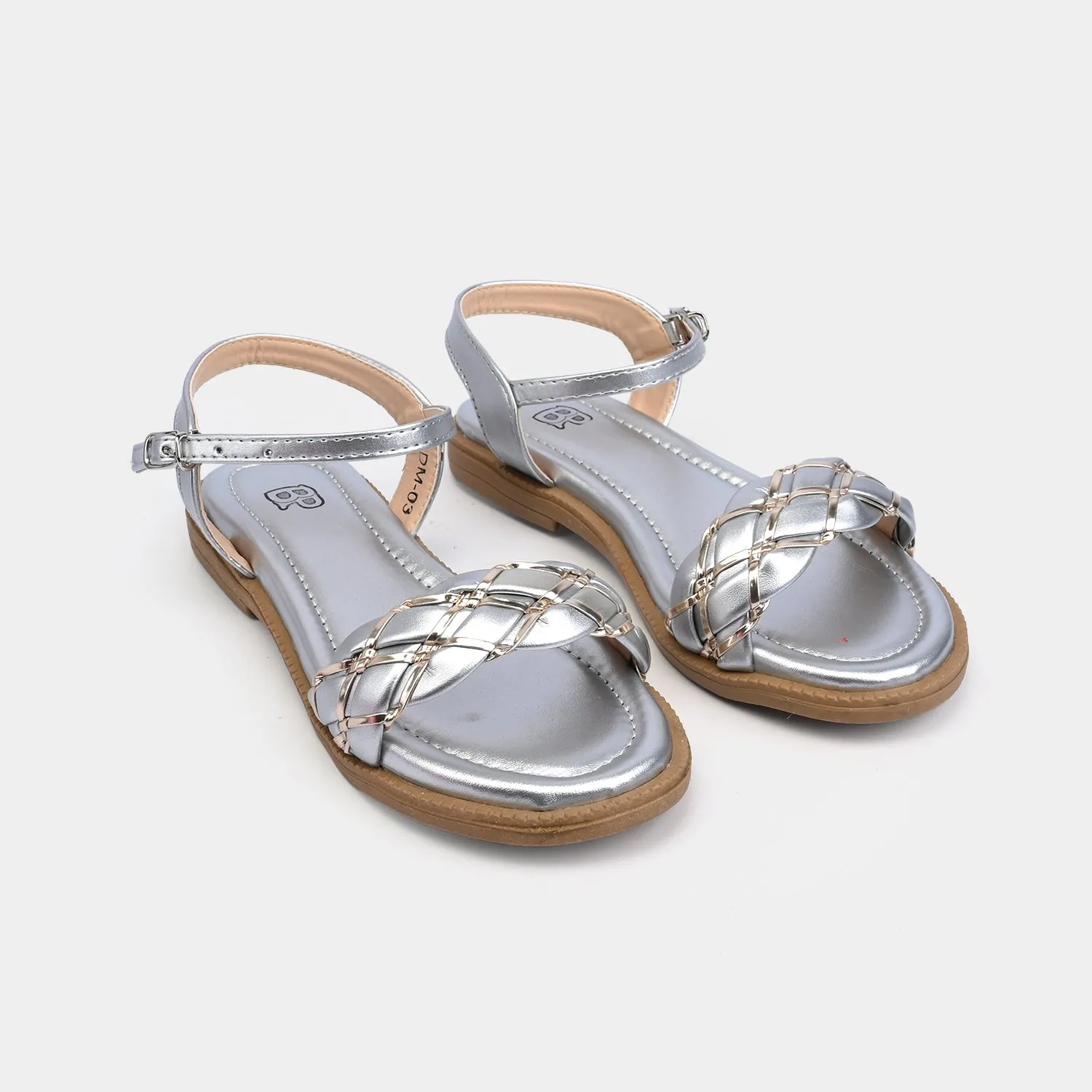 Girls Sandal DM-003-SILVER