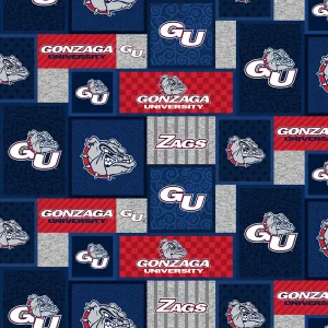 GONZAGA UNIVERSITY-College Patch Fleece-100% Polyester-GONZ1177