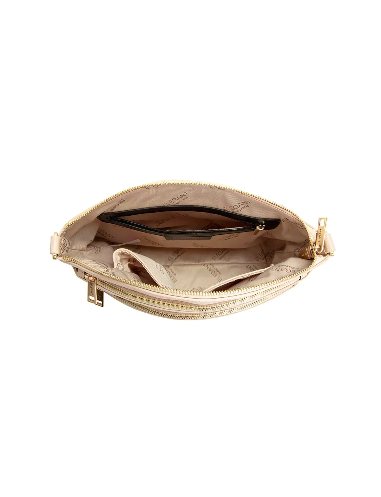 GRACE LEATHER XBODY BAG- E1-0818-IVORY-SALE