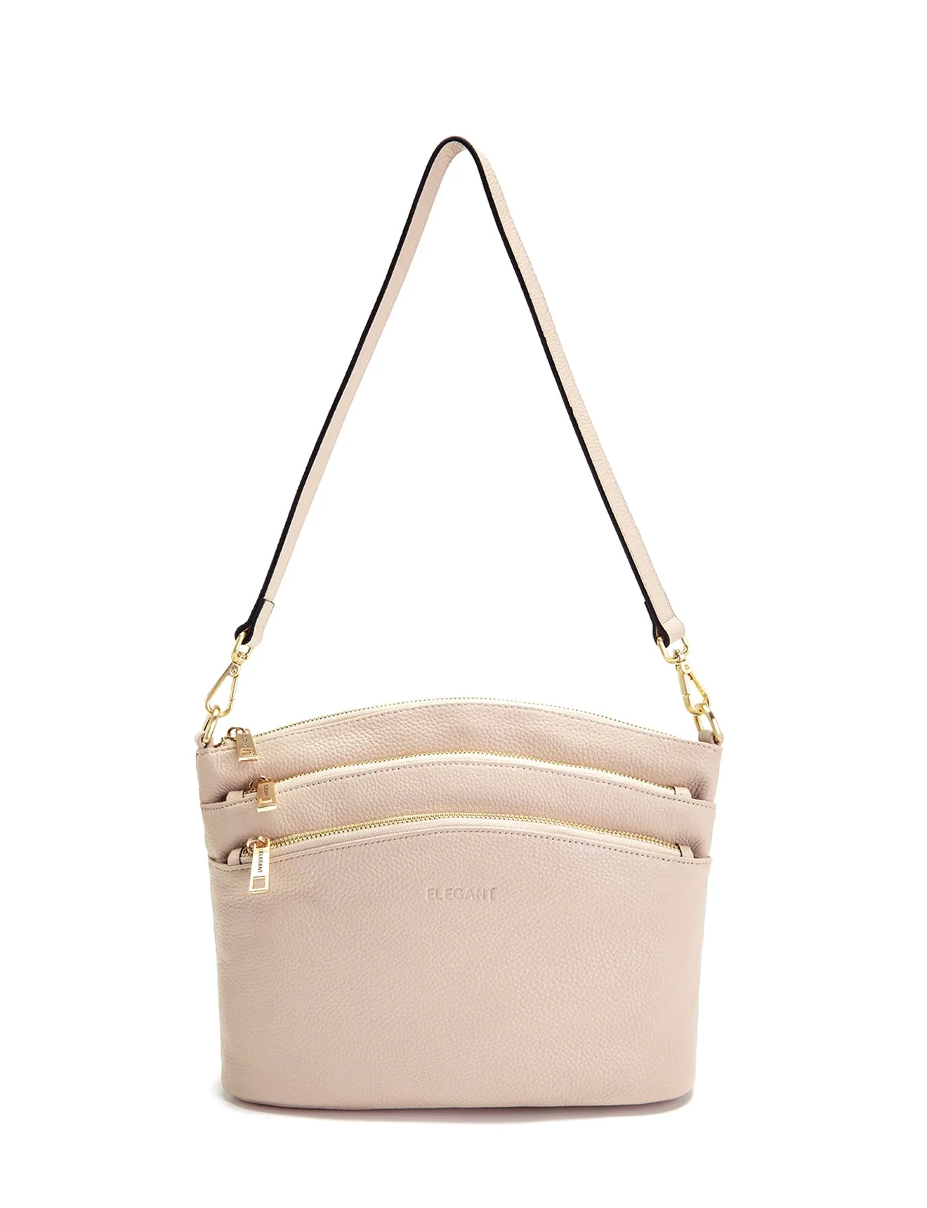 GRACE LEATHER XBODY BAG- E1-0818-IVORY-SALE