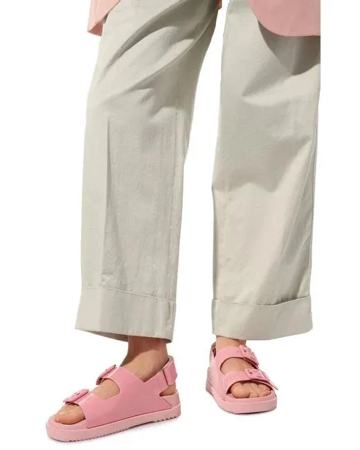 Gucci Pink Double G Rubber Sandals