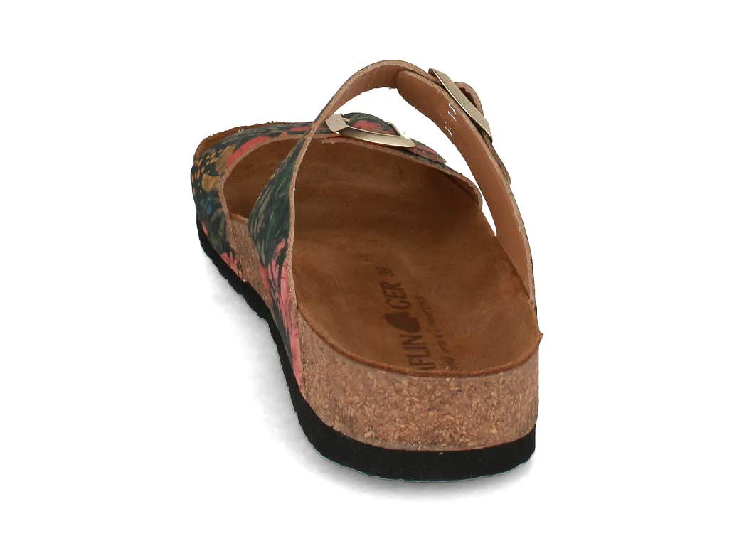 HAFLINGER Women Sandals 'Bio Andrea', blackmulti tropic