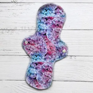 Heavy Absorbency Reusable Pads: Hydrangea