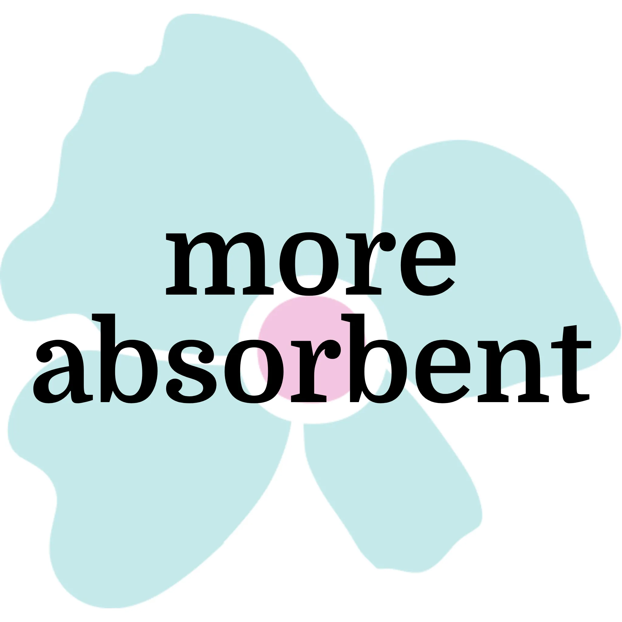 Heavy Absorbency Reusable Pads: Hydrangea