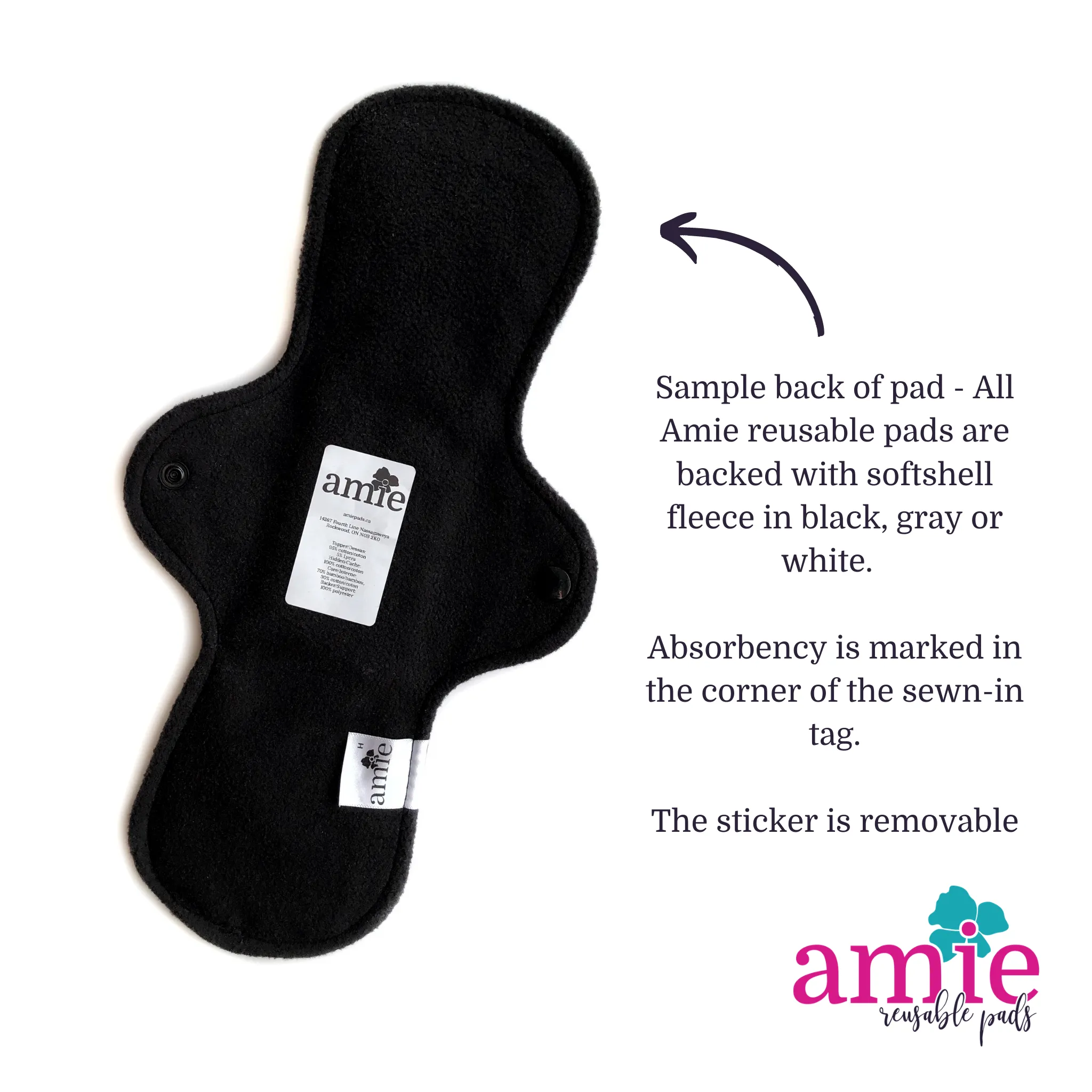 Heavy Absorbency Reusable Pads: Hydrangea