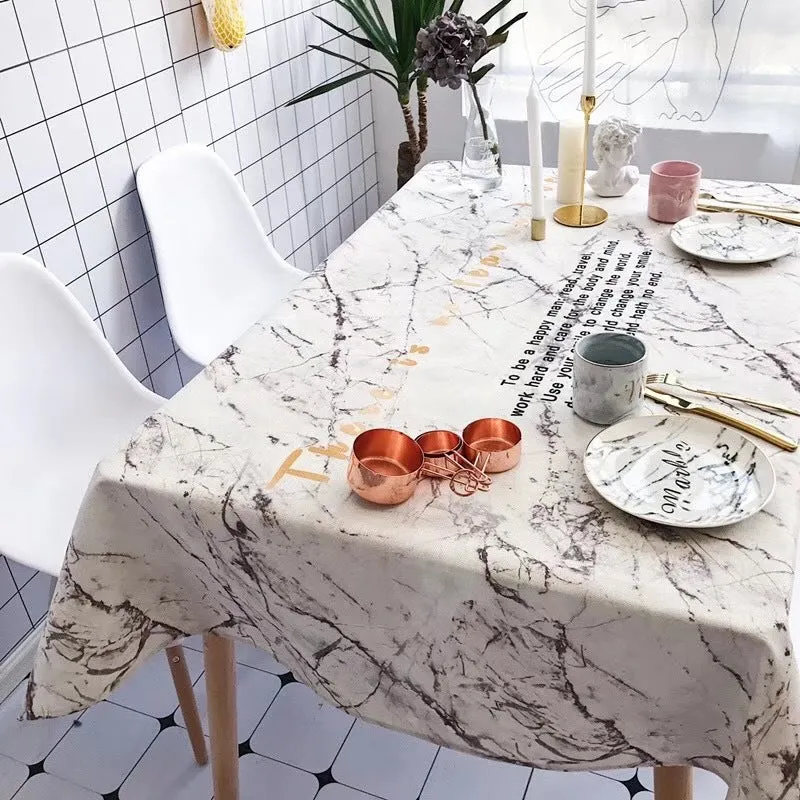 Homlly Marbi Table Cover Cloth
