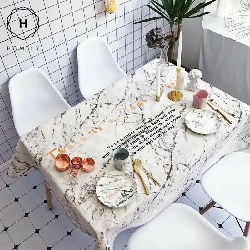 Homlly Marbi Table Cover Cloth