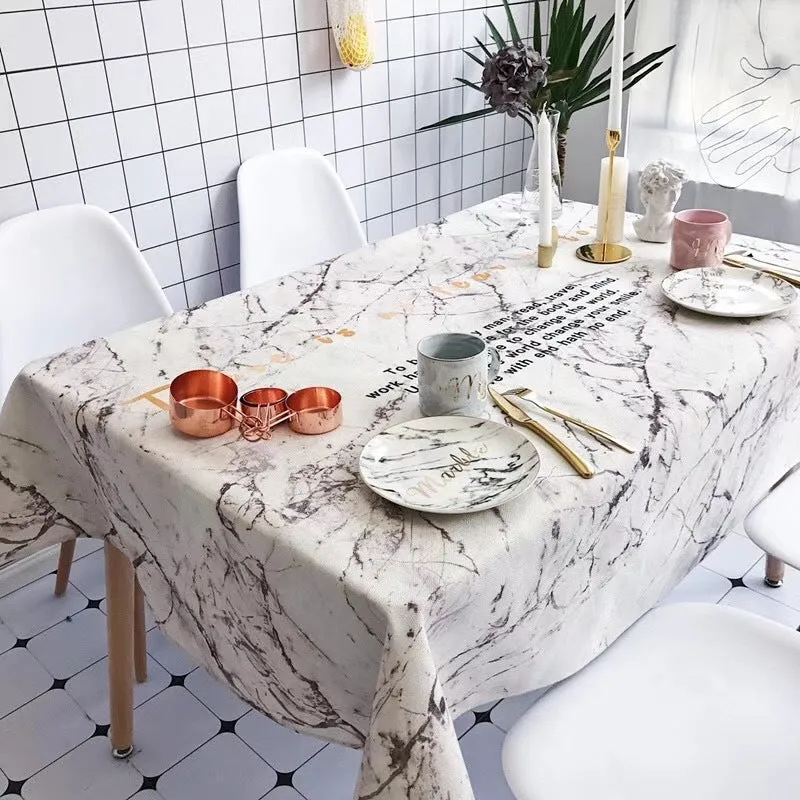 Homlly Marbi Table Cover Cloth