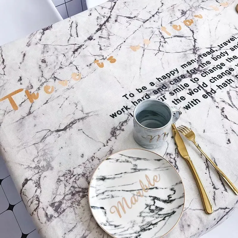 Homlly Marbi Table Cover Cloth
