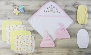 Hooded Towel, Bath Mittens, Hats and Wash Cloths