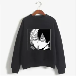 Hoodie Sweatshirt My Hero Academia Todoroki Shoto Print Cosplay Costume Anime Women/Men Top