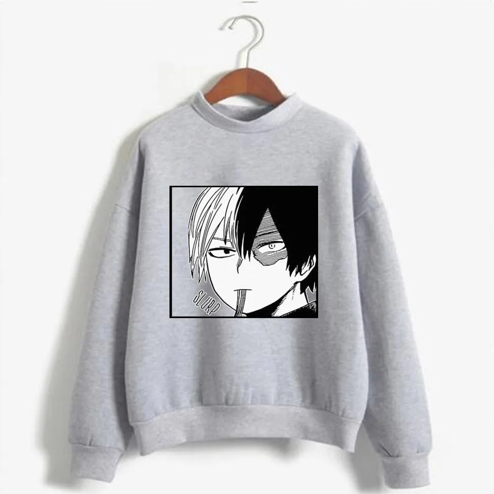 Hoodie Sweatshirt My Hero Academia Todoroki Shoto Print Cosplay Costume Anime Women/Men Top