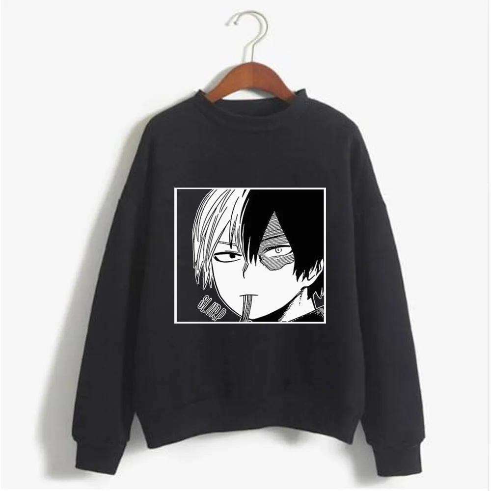 Hoodie Sweatshirt My Hero Academia Todoroki Shoto Print Cosplay Costume Anime Women/Men Top