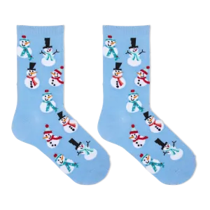HOTSOX Kid's Snowmen Crew Socks
