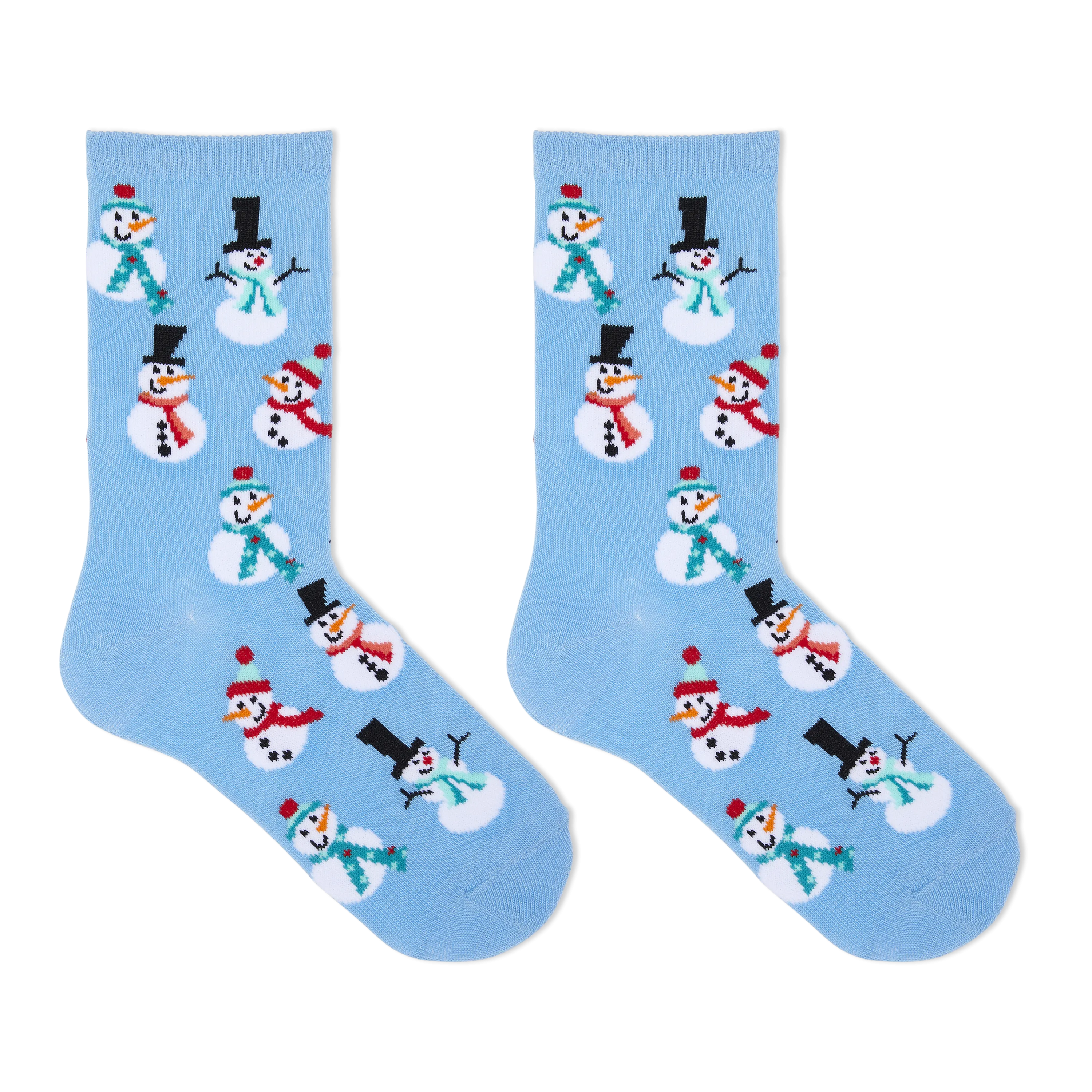 HOTSOX Kid's Snowmen Crew Socks