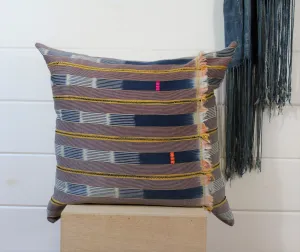Indigo Ikat Lounge Pillow
