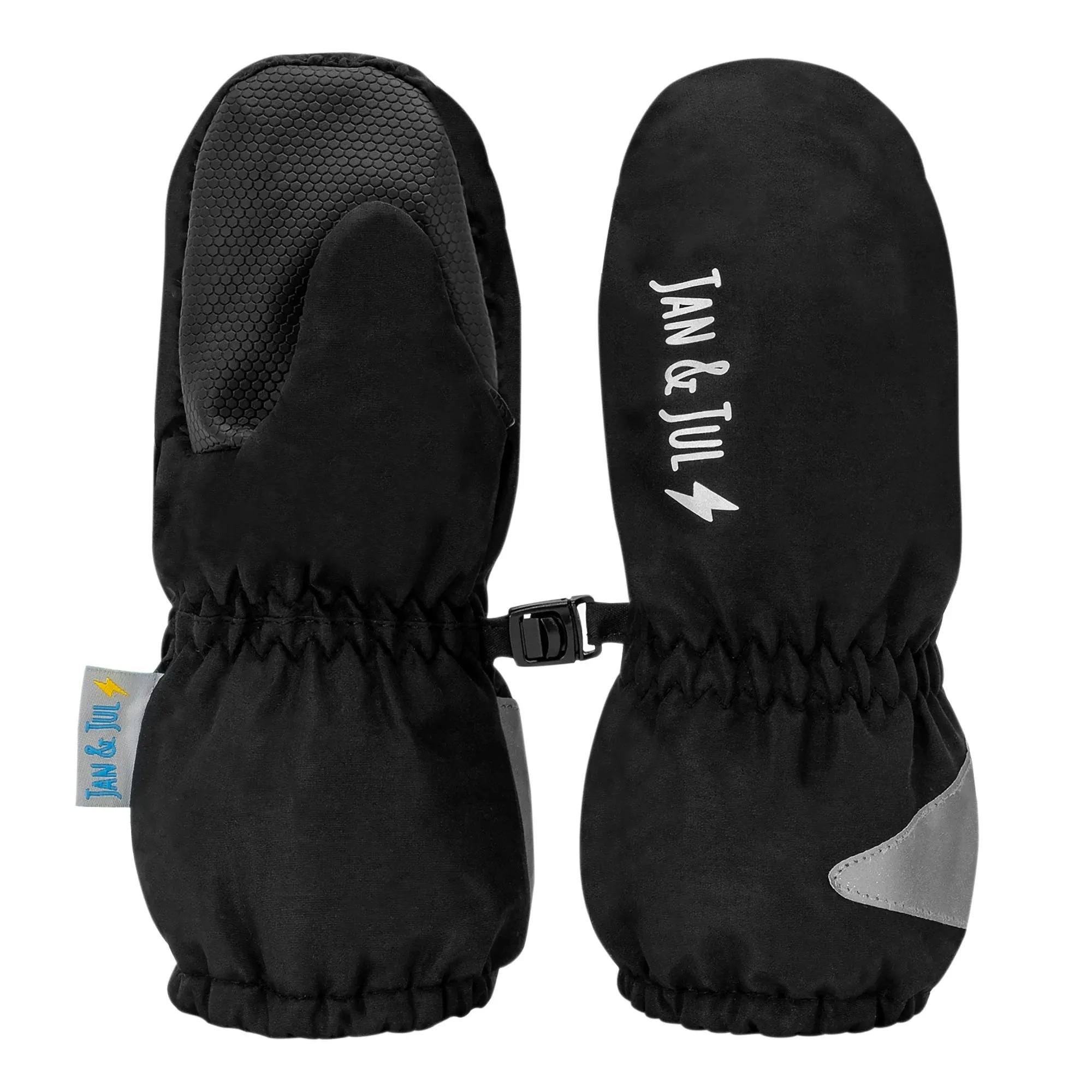 Jan & Jul Cozy-Dry Rain Mittens - Black
