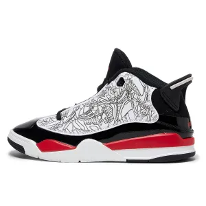 Jordan Boy's Dub Zero (Little Kid) White/Fire Red/Black 12 Little Kid M
