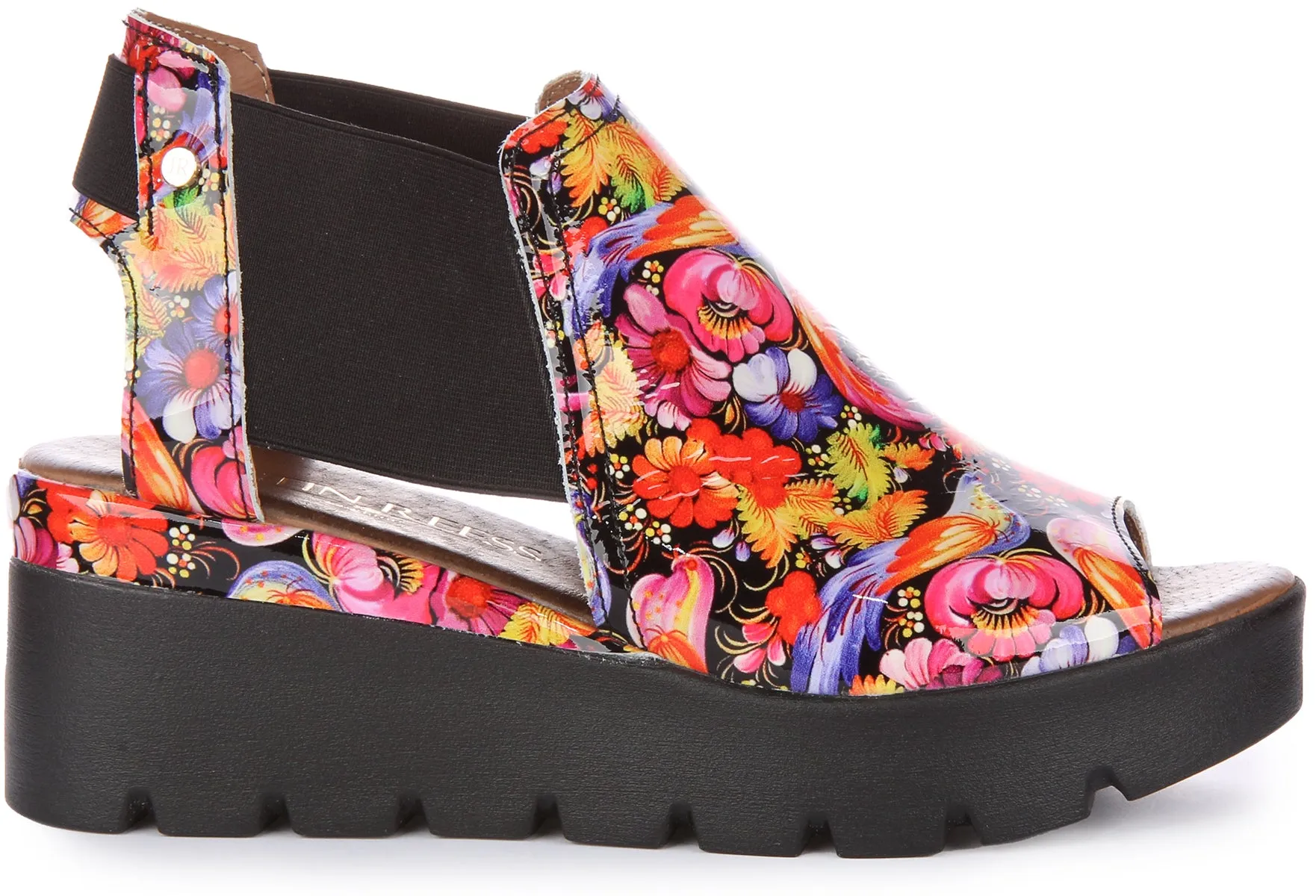 Justinreess England 7100 In Black Patent For Women