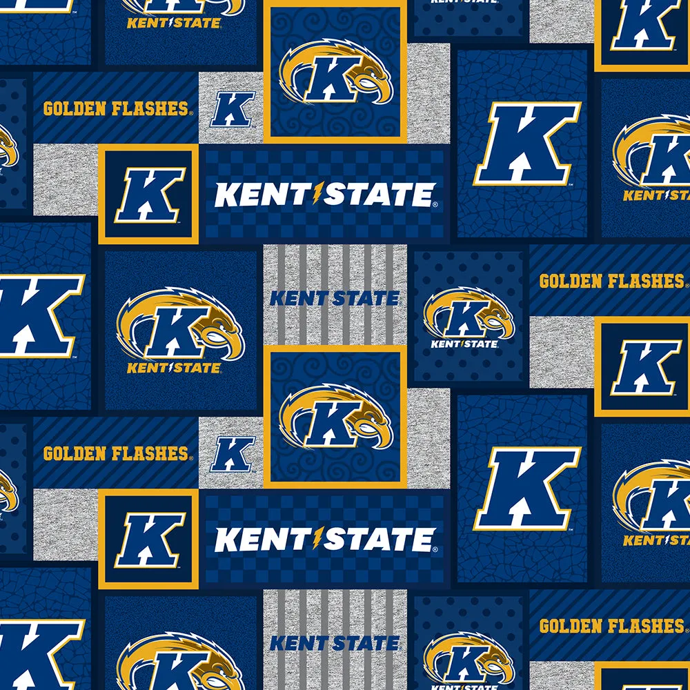 KENT STATE UNIVERSITY-College Patch Fleece-100% Polyester-KENT1177