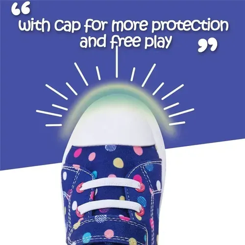 Kids Boys and Girls Sneakers Solid Blue Dots - KKOMFORME