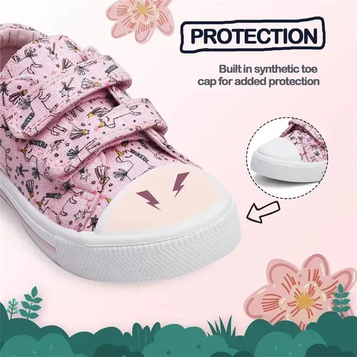 Kids Sneakers Boy and Girl Canvas Shoes Pink Unicorn - KKOMFORME