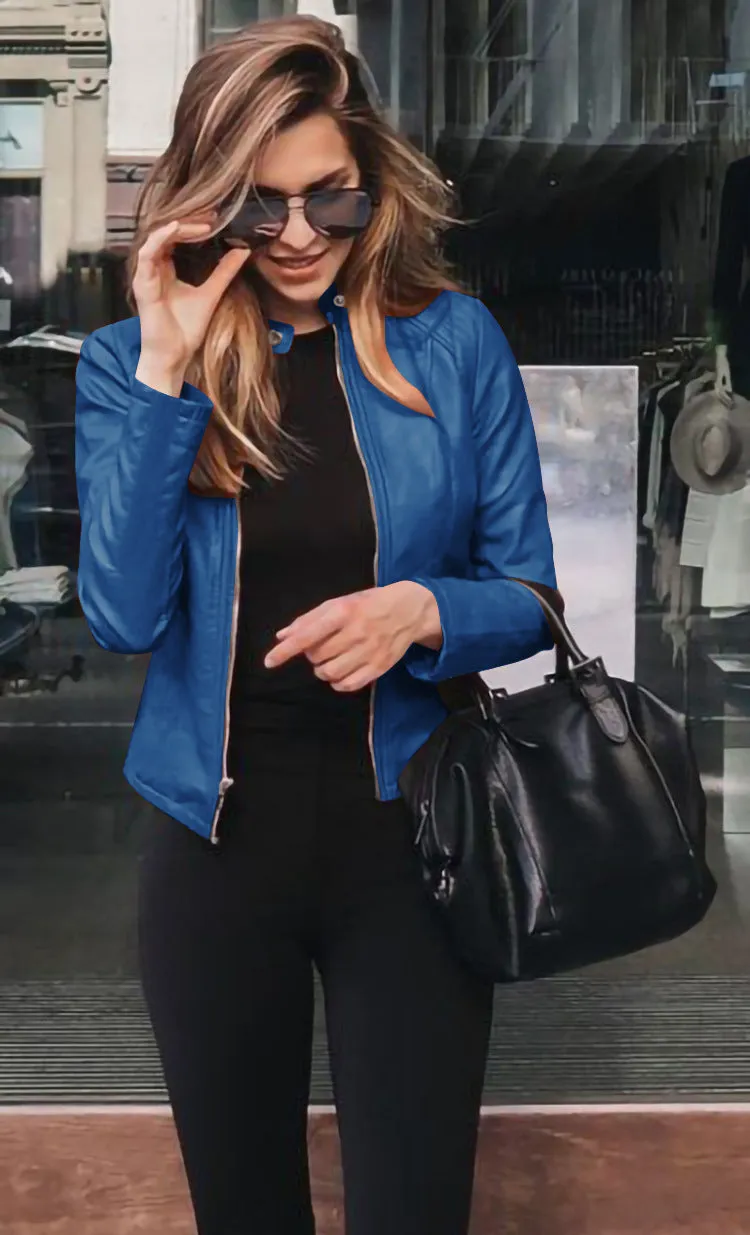 Leather Aura™ | Women's Premium Leather Jacket | Soft Lambskin, Tailored Fit & Stylish Design