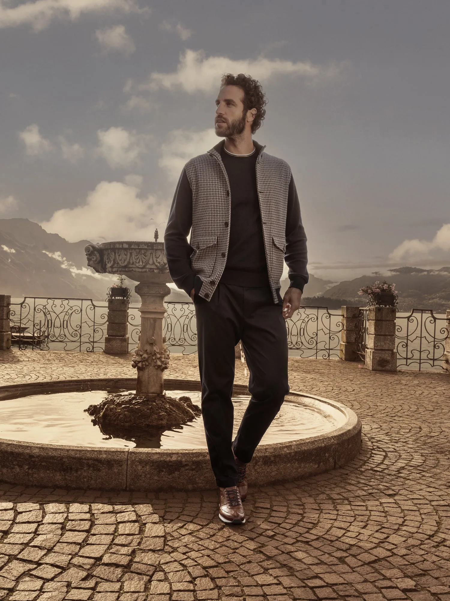 Leder Sneaker cognac