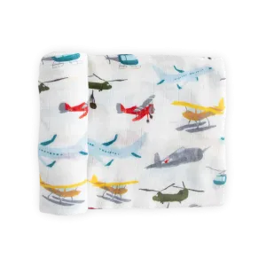 Little Unicorn Deluxe Muslin Swaddle Single - Air Show