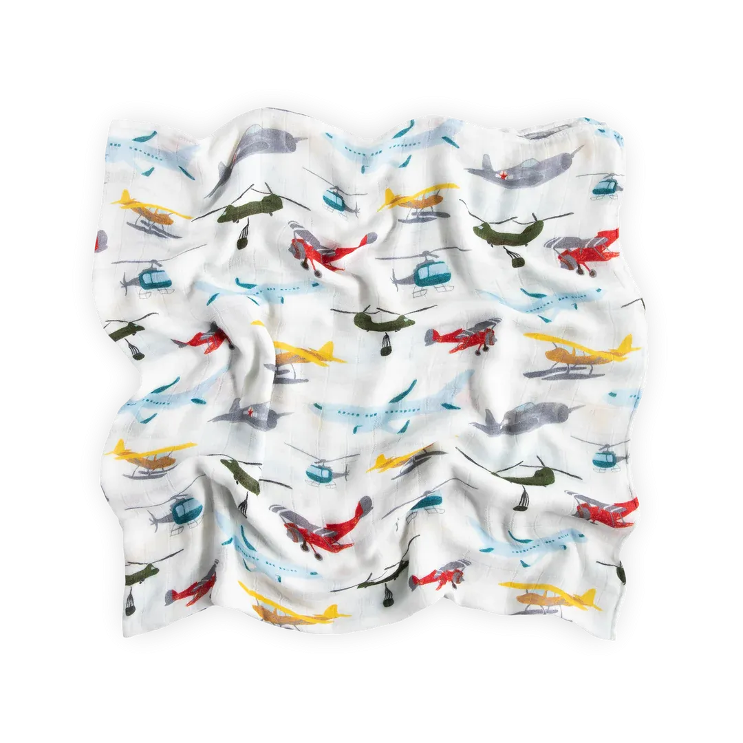 Little Unicorn Deluxe Muslin Swaddle Single - Air Show