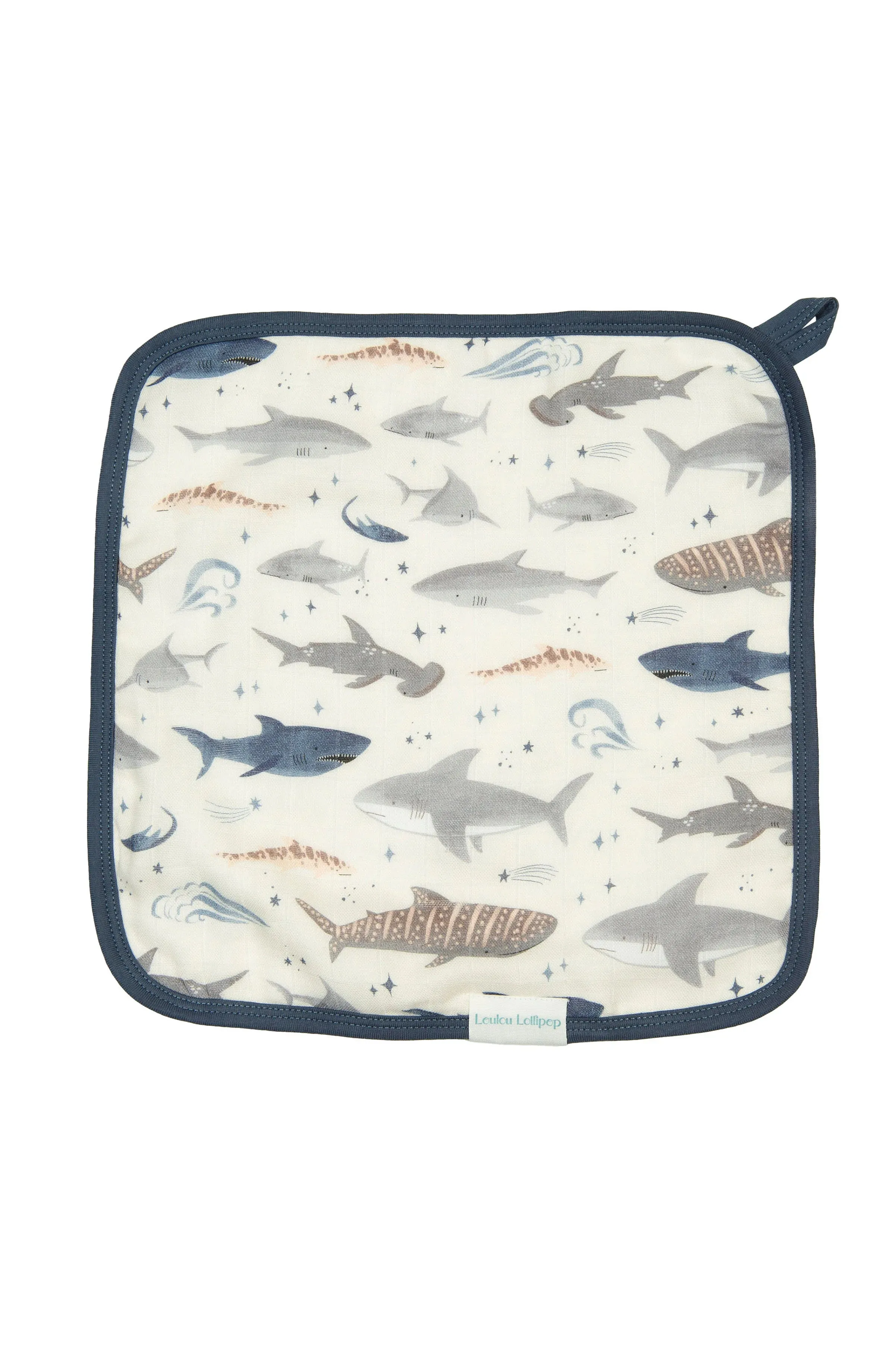 Loulou Lollipop Washcloth Set - Smiley Sharks
