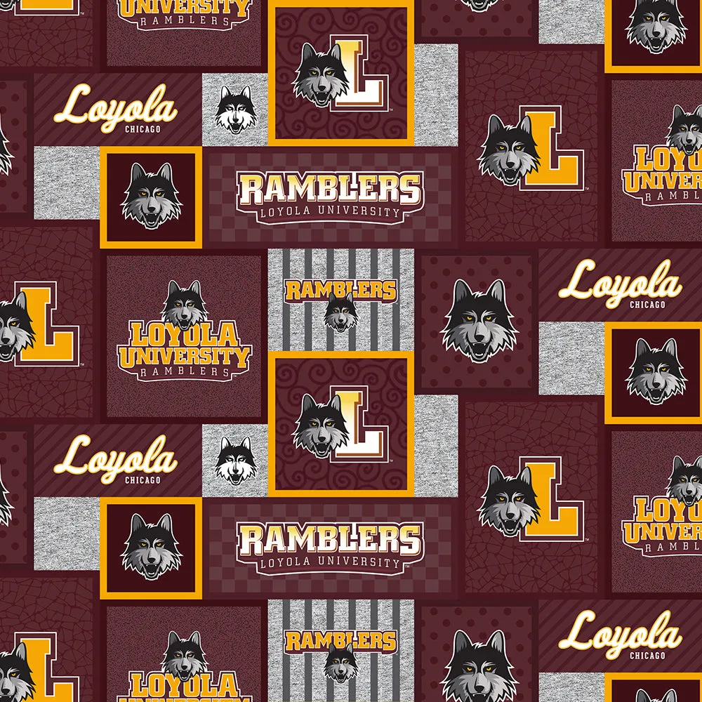 LOYOLA UNIVERSITY CHICAGO-College Patch Fleece-100% Polyester-LOY1177