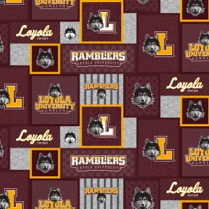 LOYOLA UNIVERSITY CHICAGO-College Patch Fleece-100% Polyester-LOY1177