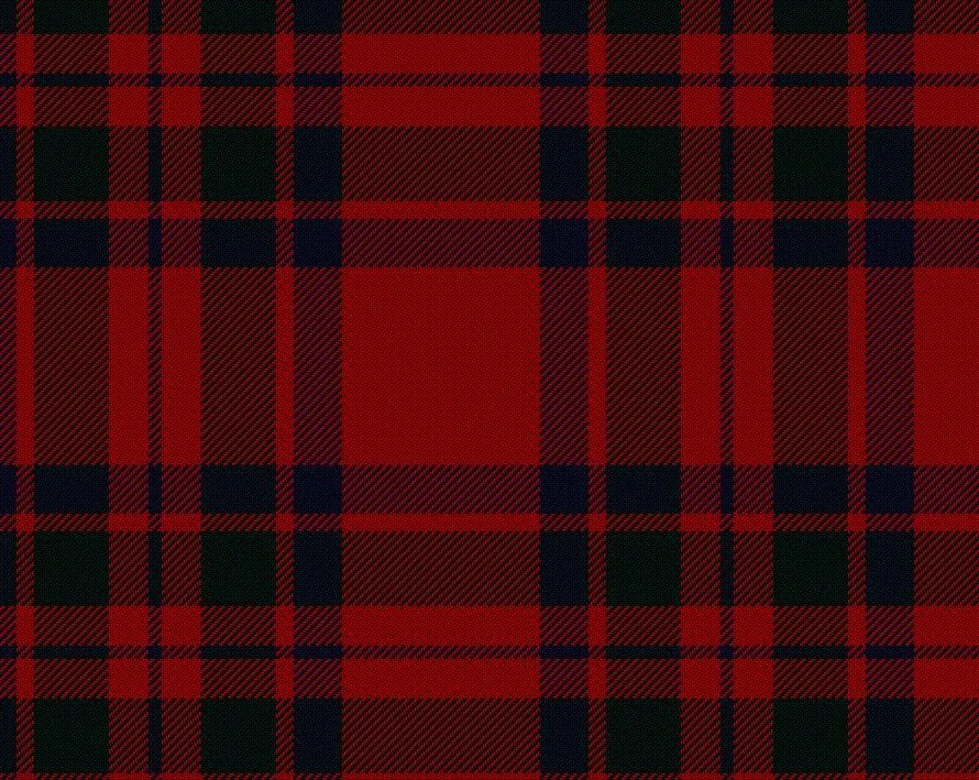 MacIntosh Red Modern Medium Weight 11oz Tartan Cloth