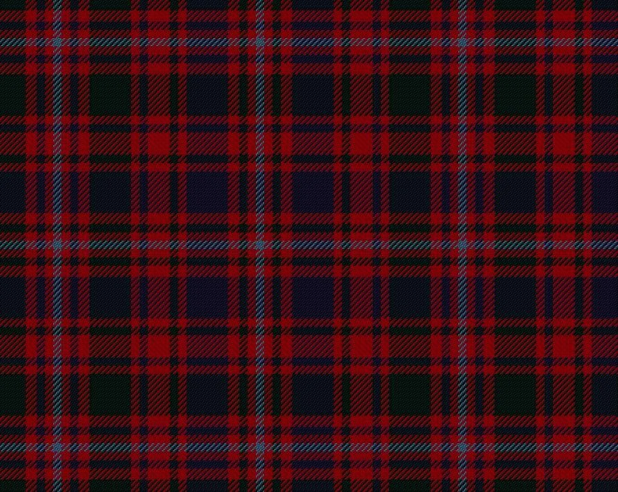 MacIntyre Red Modern Medium Weight 11oz Tartan Cloth