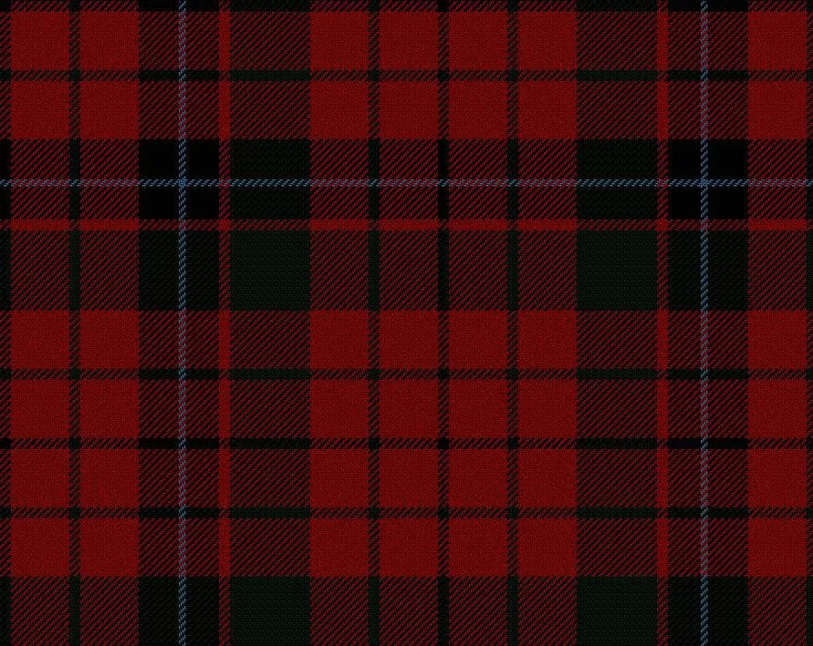 MacNicol Red Modern Medium Weight 11oz Tartan Cloth